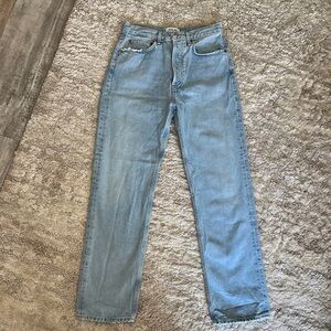Agolde Light Wash Straight Leg Jeans